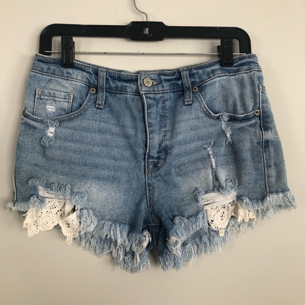 MOSSIMO High Rise Jean Cutoff Shorts Size 6/28
